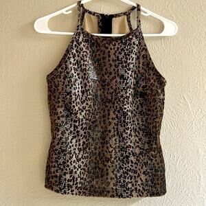 Vintage A. Byers animal print tank XS